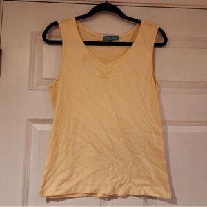 Cotton Connection stretchy yellow tank L